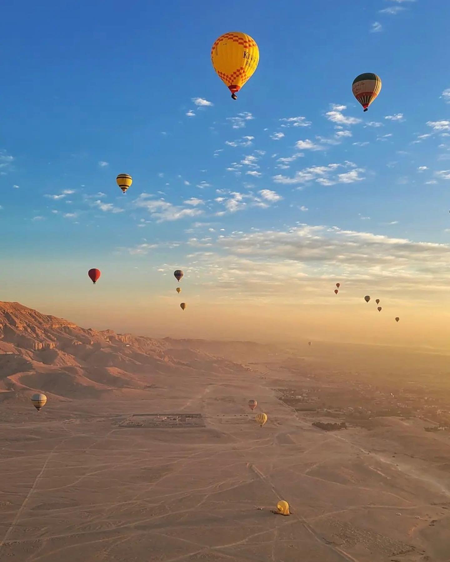 Hot Air Balloon Over Luxor Sunrise