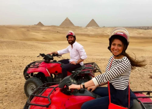 Quad Bike Adventure Around Giza Gate at Sunrise or Sunset